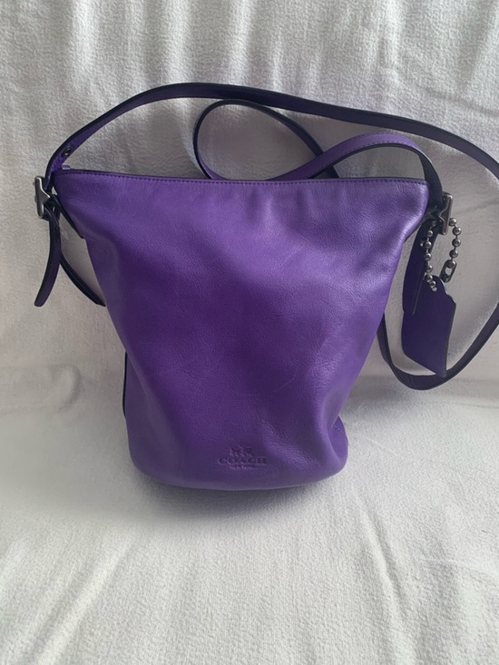 Coach Handbags - Vintage 2014 Coach Bleaker Sport Mini Duffle Purple Cross Body Bag